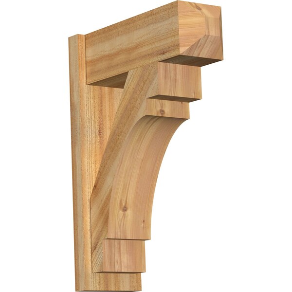 Ekena Millwork Merced Rough Sawn Craftsman Outlooker, Western Red Cedar, 8"W x 22"D x 30"H OUT08X22X30MRC04RWR - main